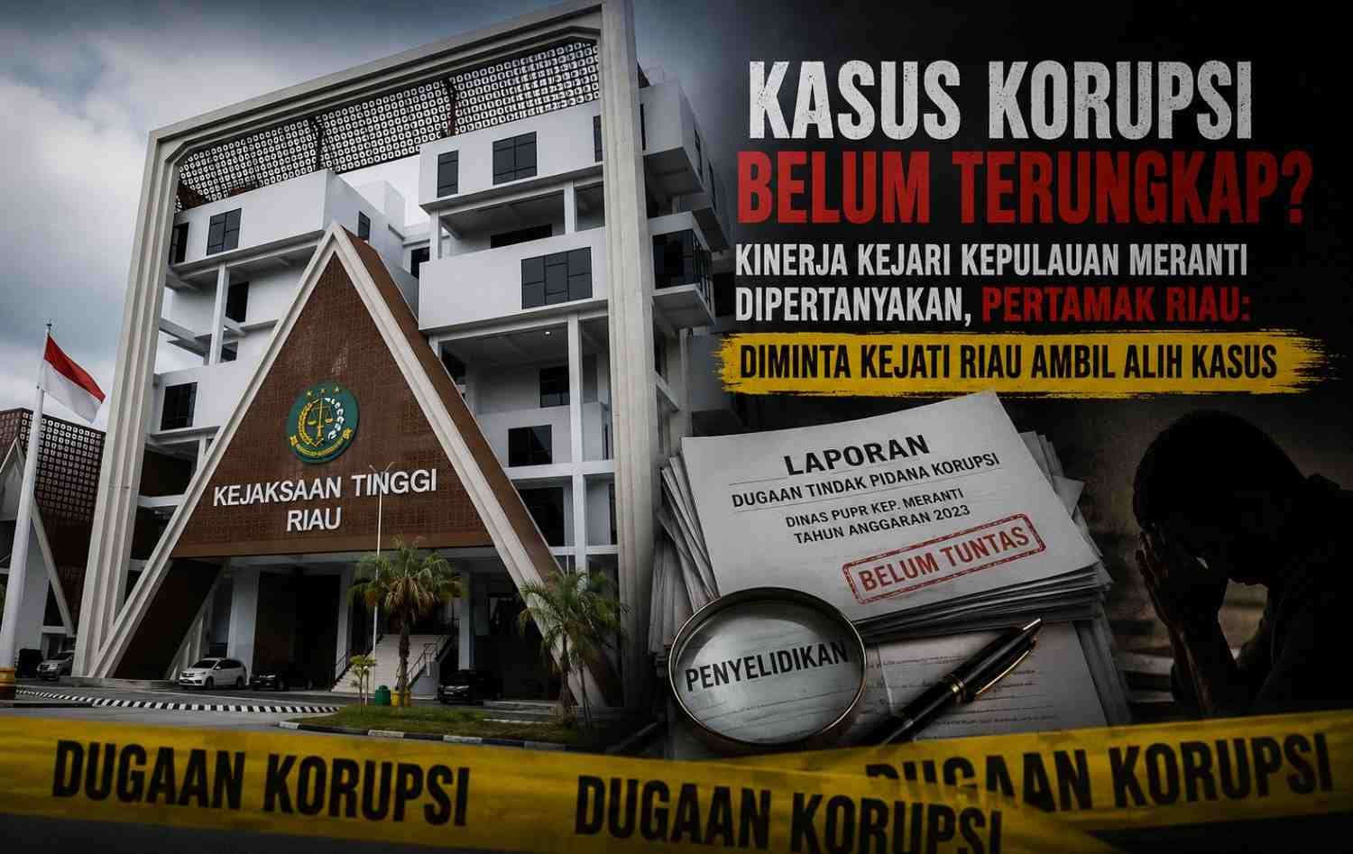 Kinerja Kejari Meranti Dipertanyakan, PERTAMAK Riau Minta Kejati Ambil Alih Kasus Dugaan Korupsi